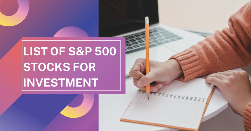 sp 500 stocks list
