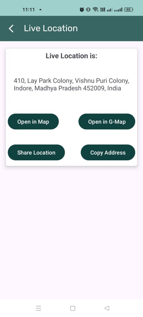 Share Live Location App